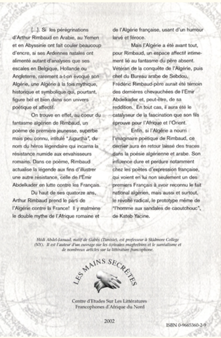 Rimbaud et l'Algérie — interior